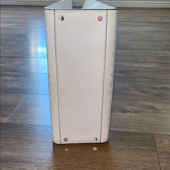 Kate Spade White Perforated Satchel